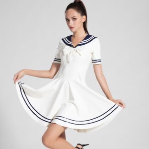 Sailor Chic Latex Dress