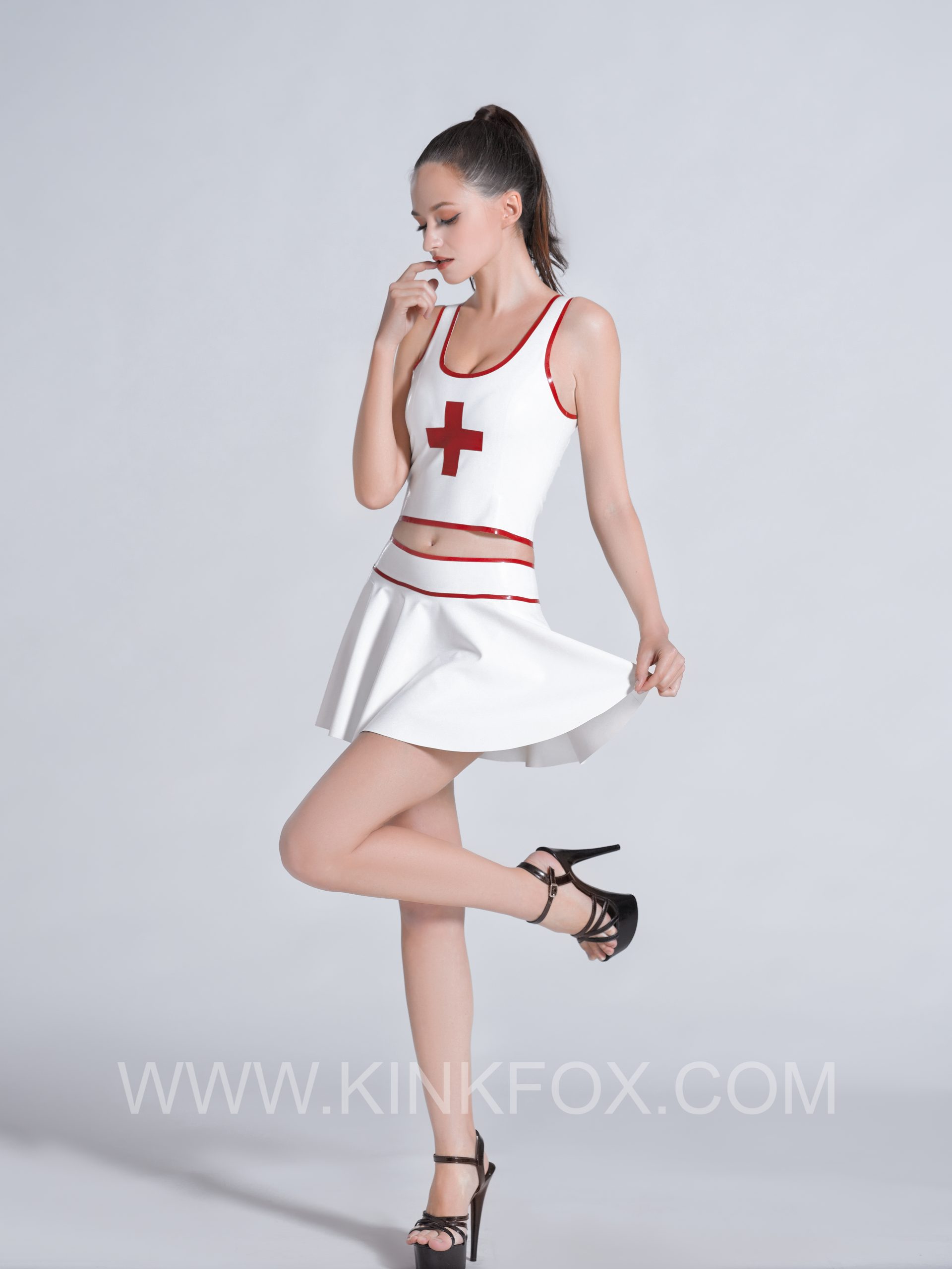 Latex Scarlet Cross Set - Image 2