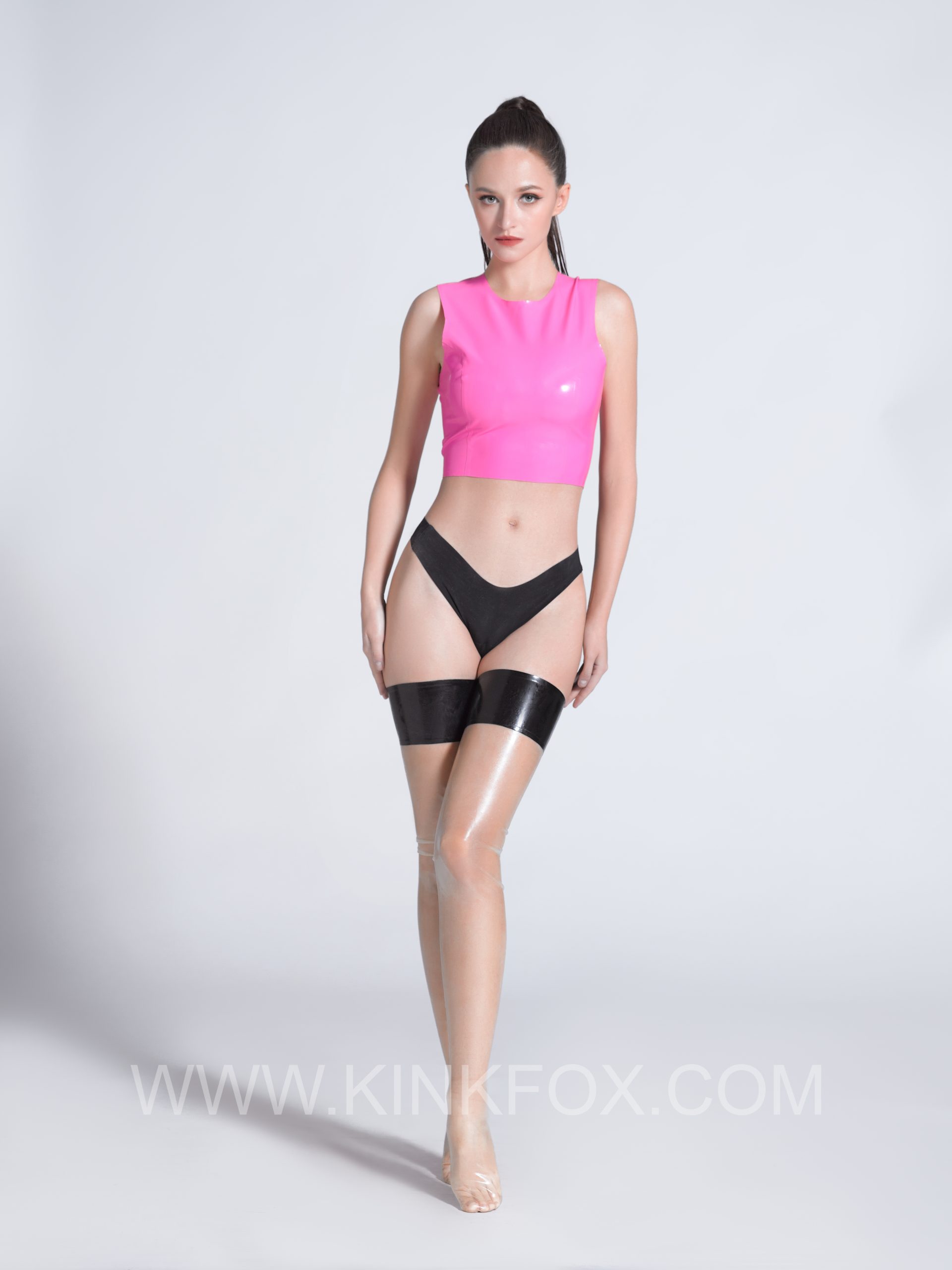 Nude Elegance Latex Stockings - Image 5