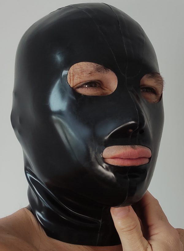 Black Latex Mask - Image 4