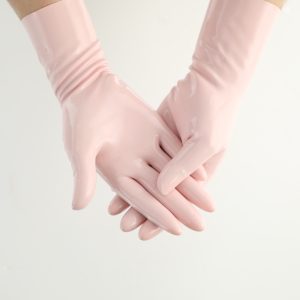 Baby Pink Latex Gloves