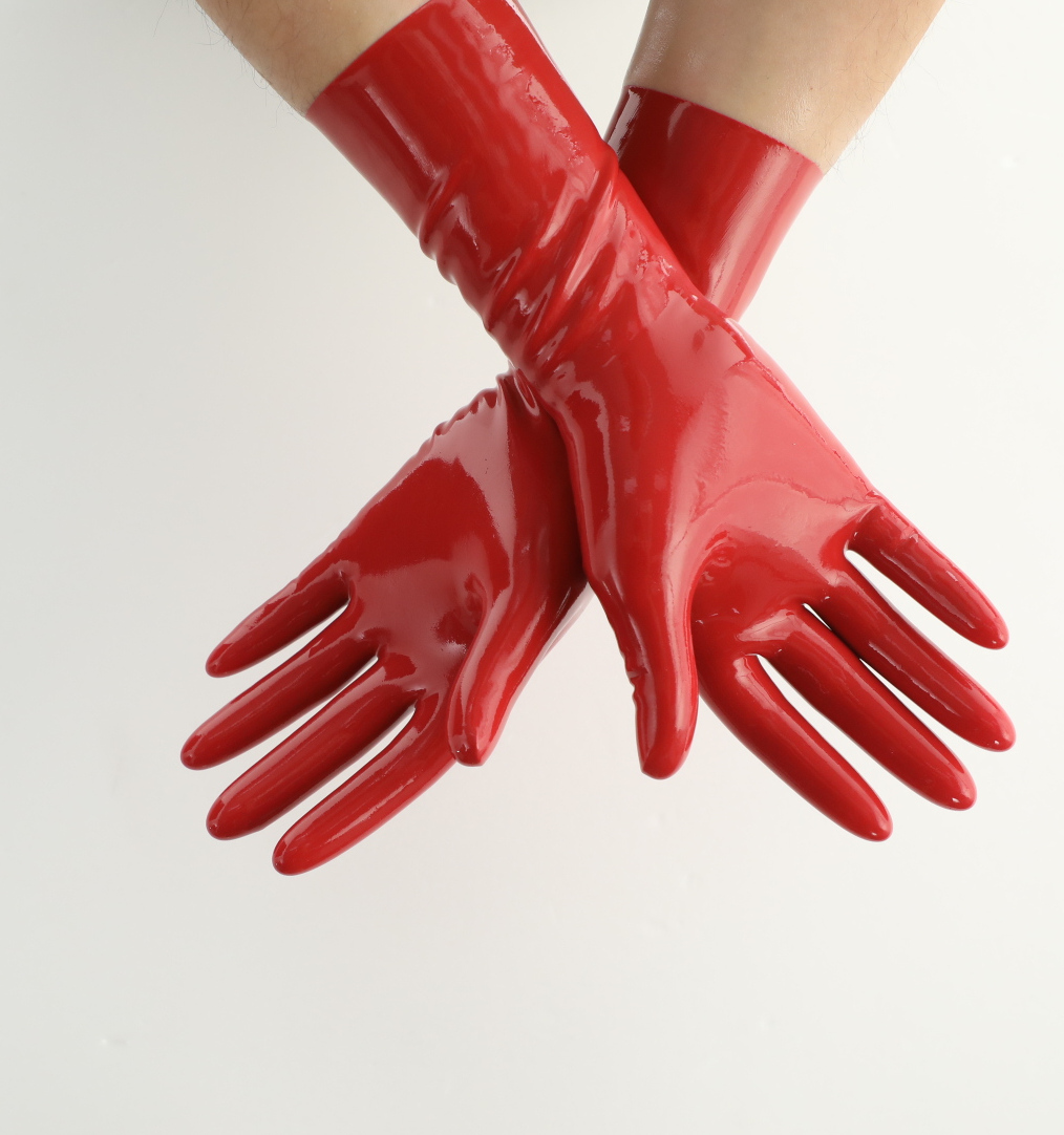 Red Latex Gloves - Image 4