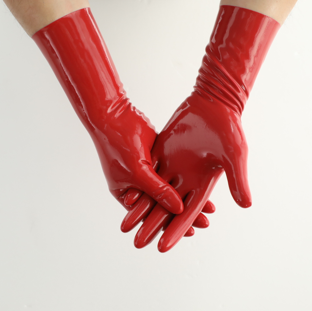 Red Latex Gloves - Image 5
