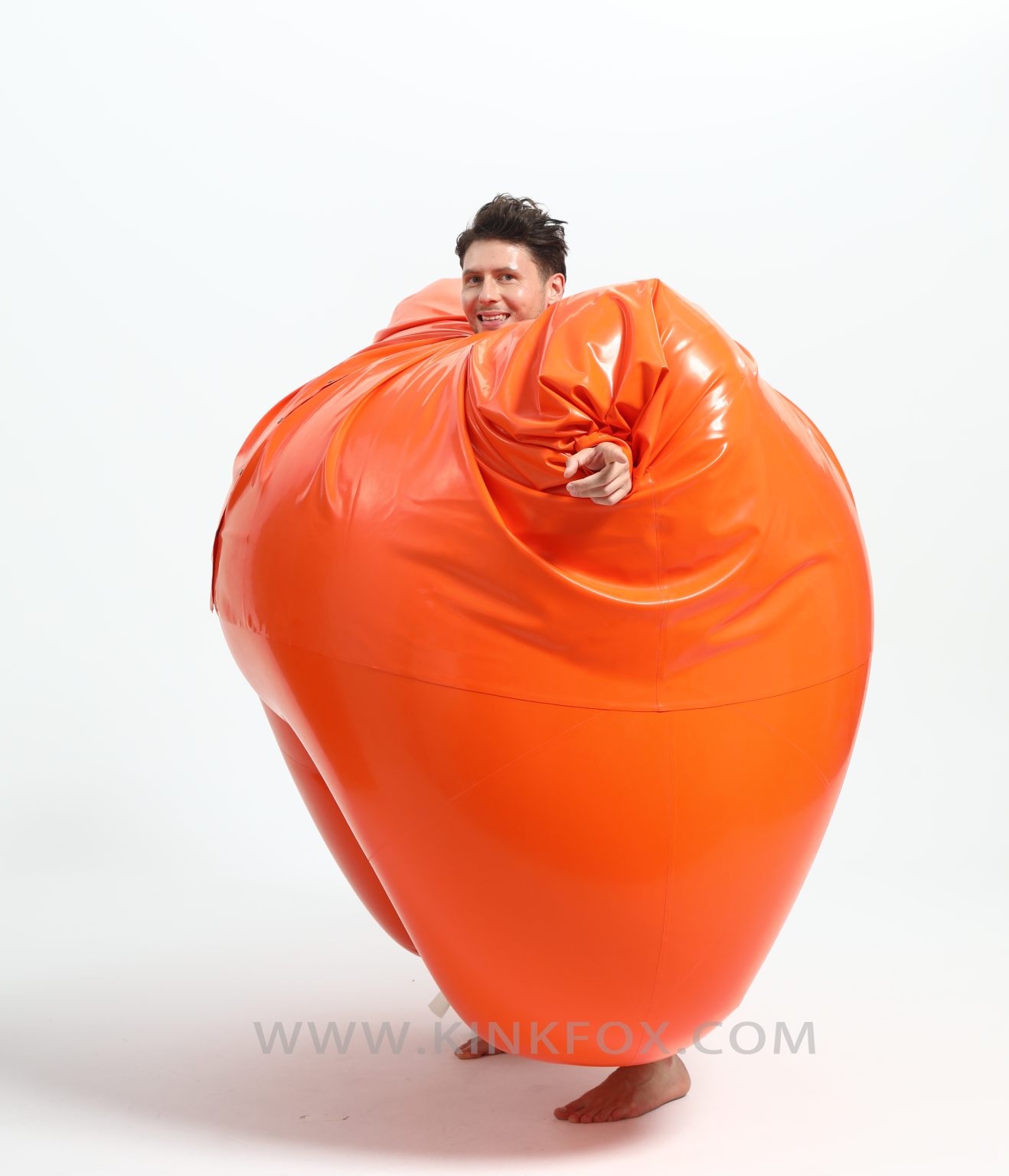 Best Inflatable Suits Inflatable Blueberry latex suit β KinkFox