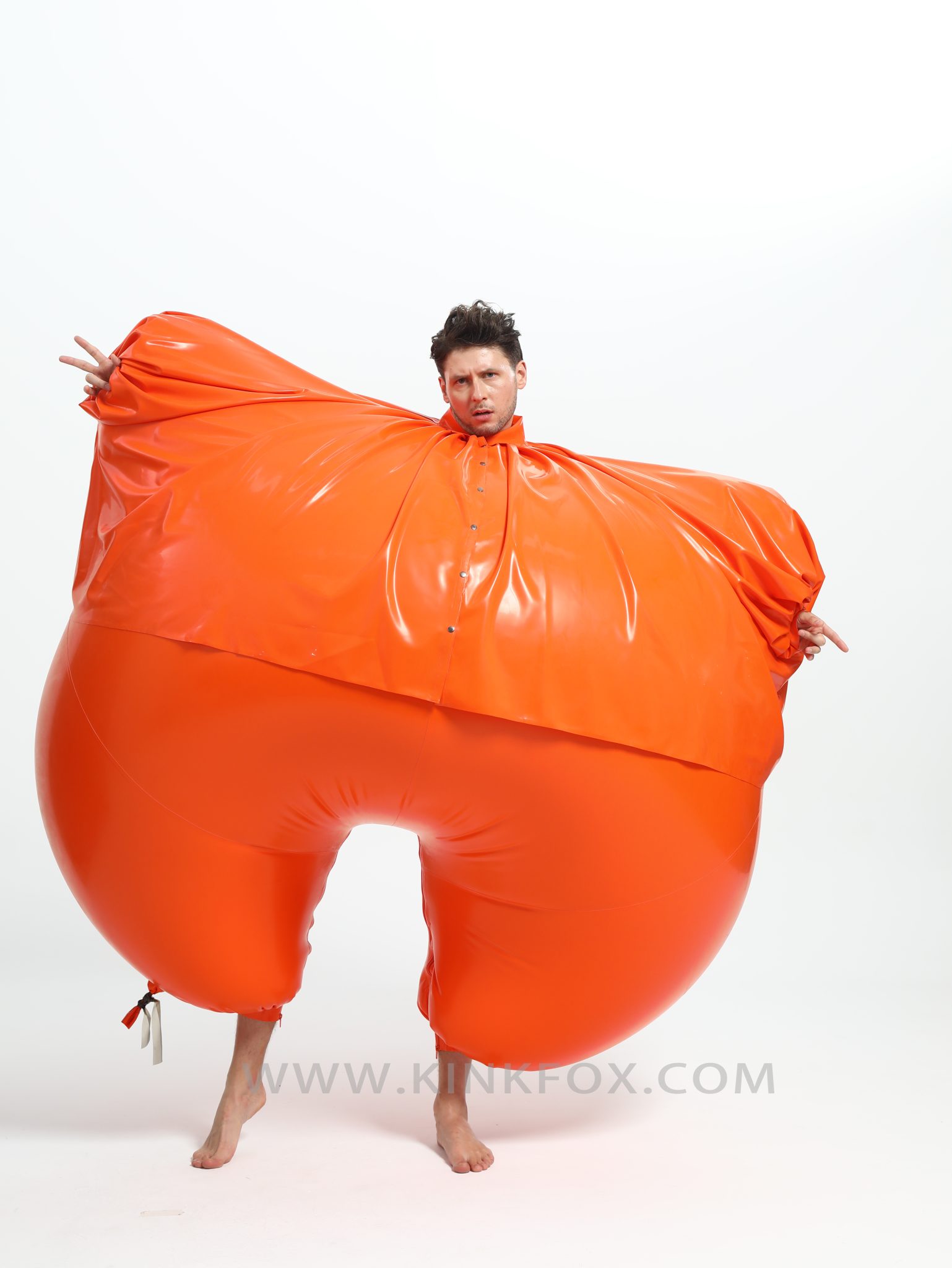 Best Inflatable Suits Inflatable Blueberry latex suit β KinkFox