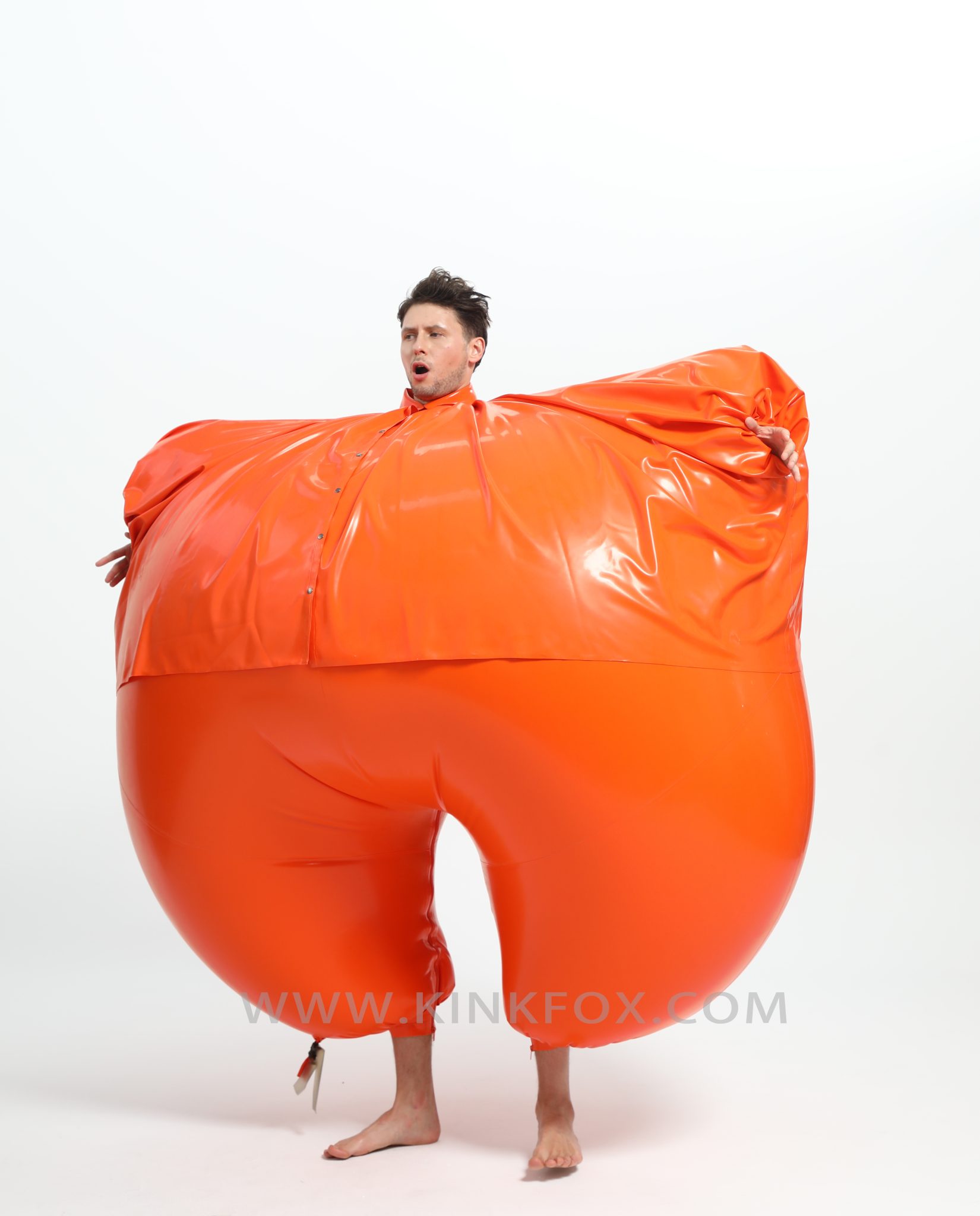 Best Inflatable Suits Inflatable Blueberry latex suit β KinkFox