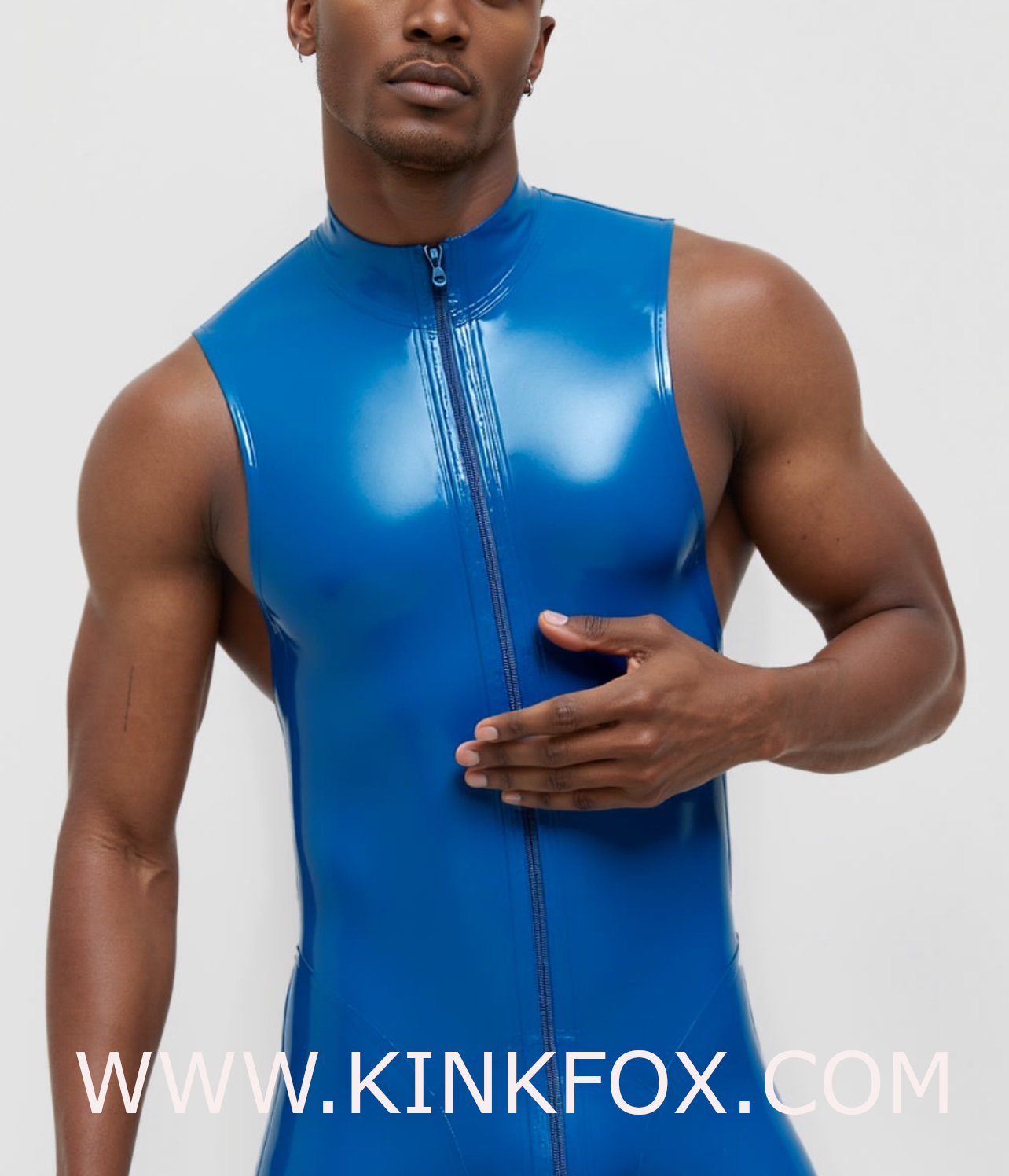 Azure Core Sleeveless Latex Suit - Image 2