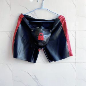 KinkFox Lock Latex Shorts