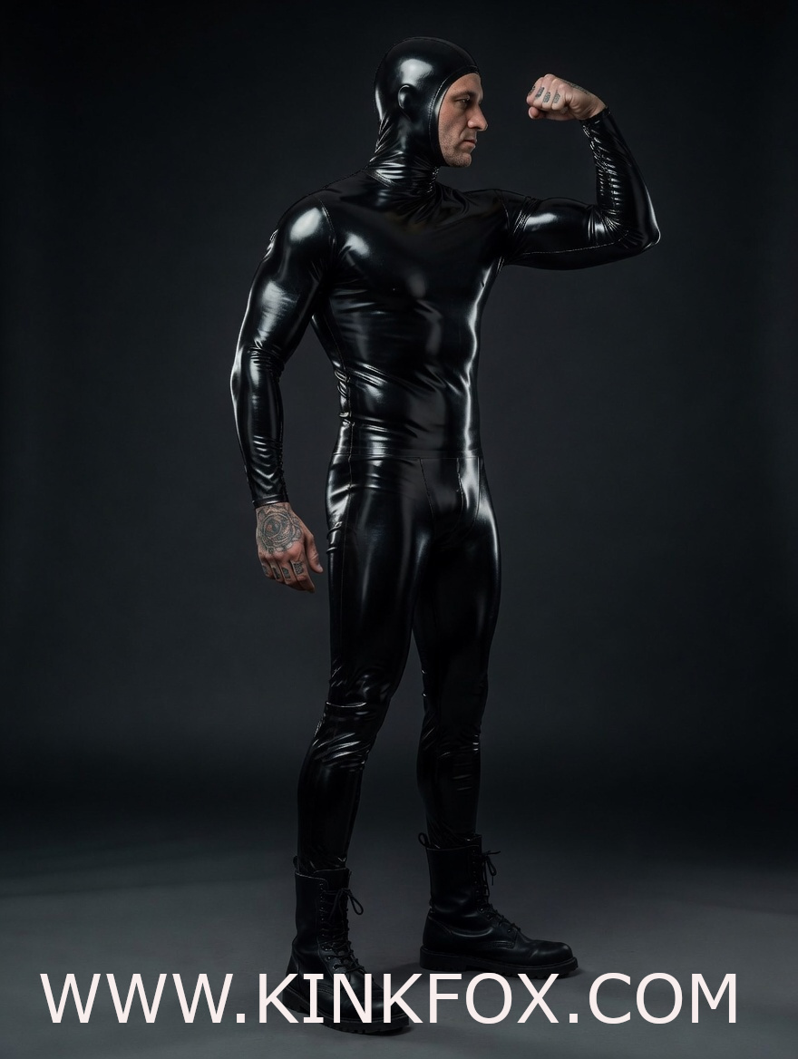 Face Entry Latex Catsuit - Image 5