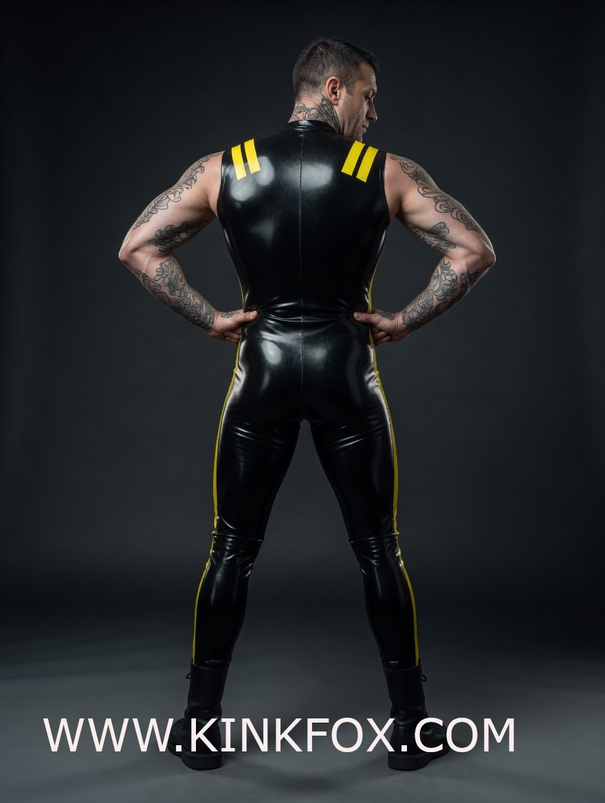 Volt Sleeveless Latex Catsuit - Image 3