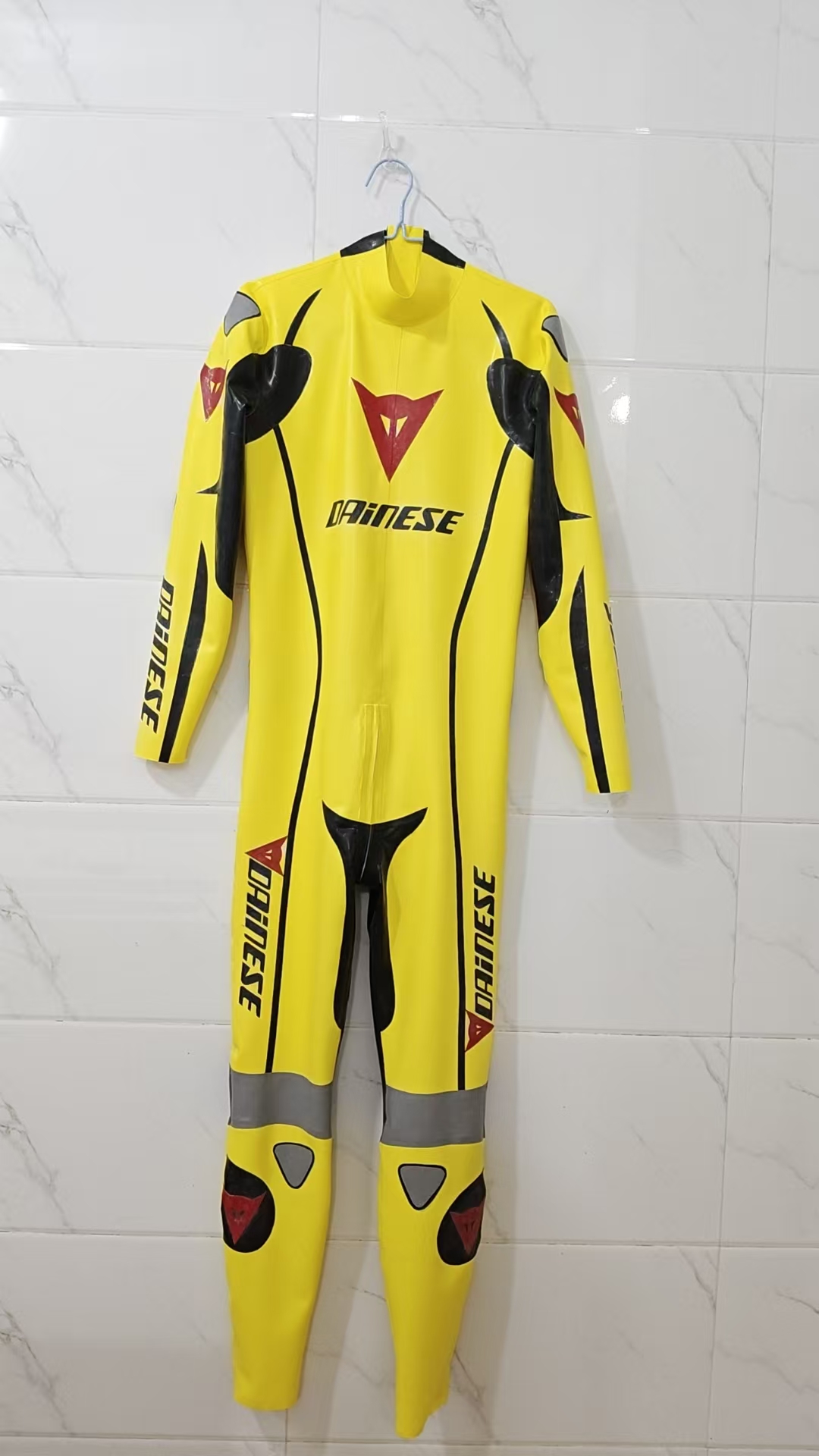 Yellow High Gloss Racing Latex Suit - Image 2
