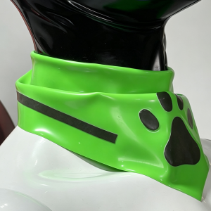 Neon Green Latex Puppy Collar