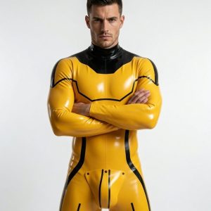Citrus Strike Contour Latex Catsuit