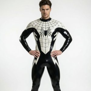 Monochrome Web Latex Catsuit