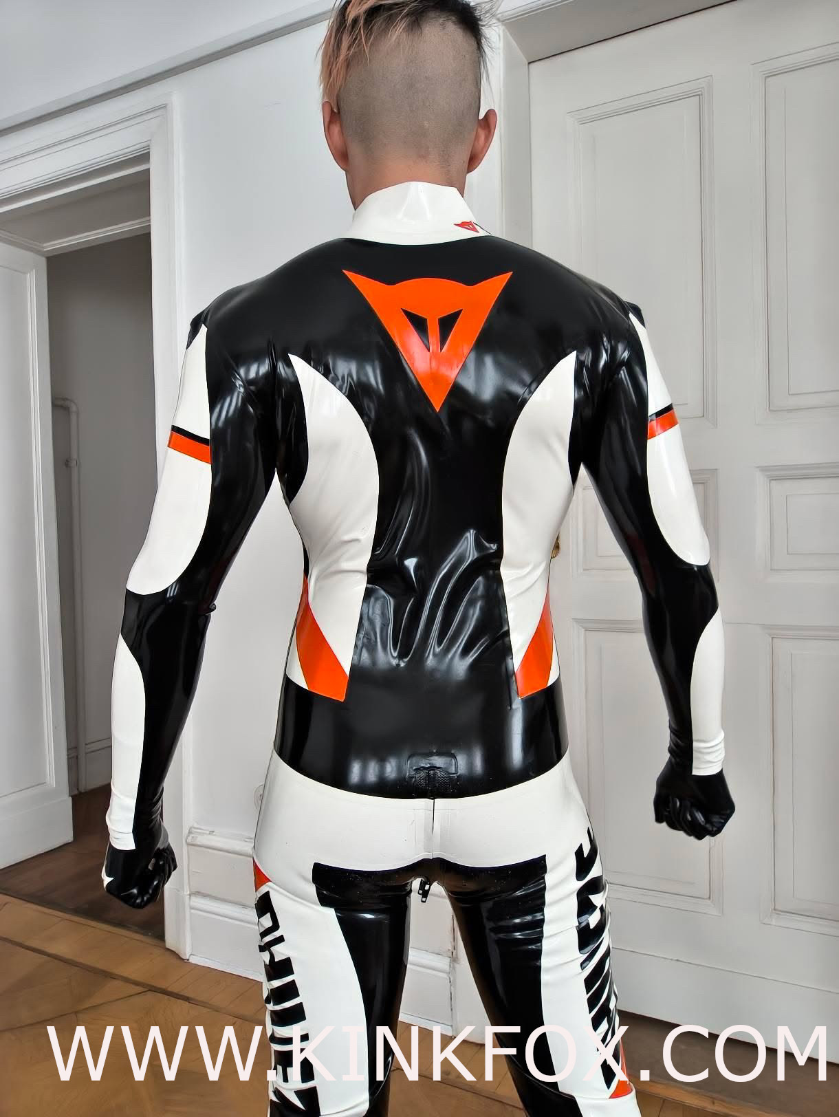 Tech Racing Trans Latex Catsuit - Image 6