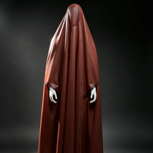 Latex Halloween Full‑Veil Cloak