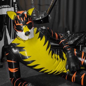 Artisan Tiger Latex Catsuit