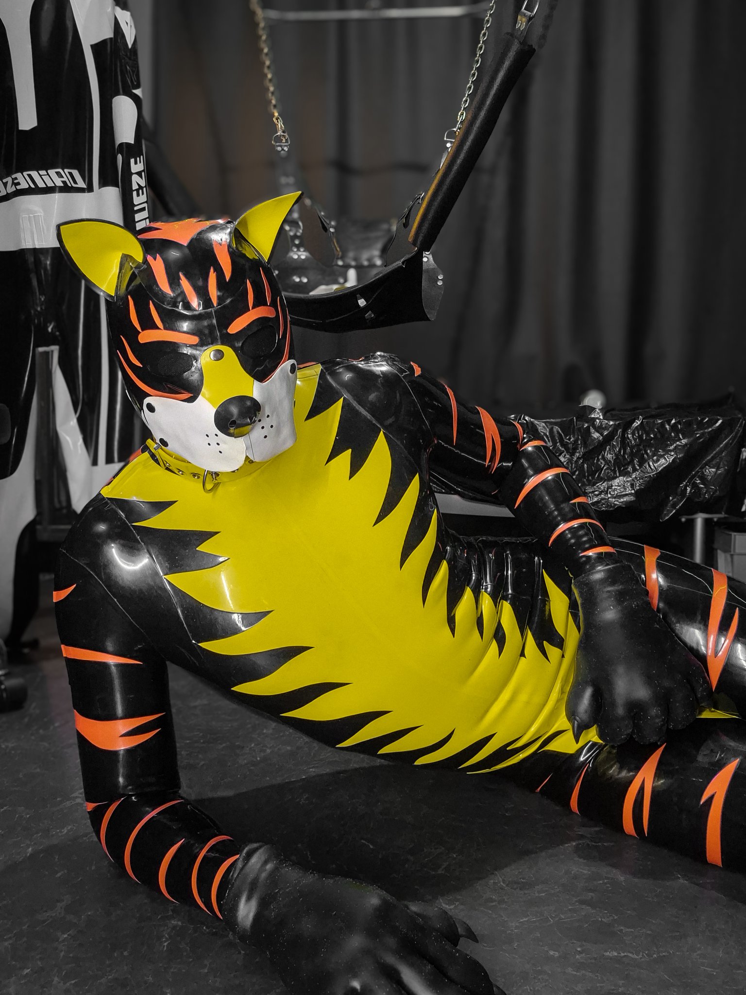 Artisan Tiger Latex Catsuit