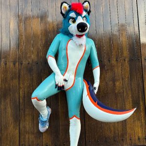 Furry Style Latex Full Body Suit