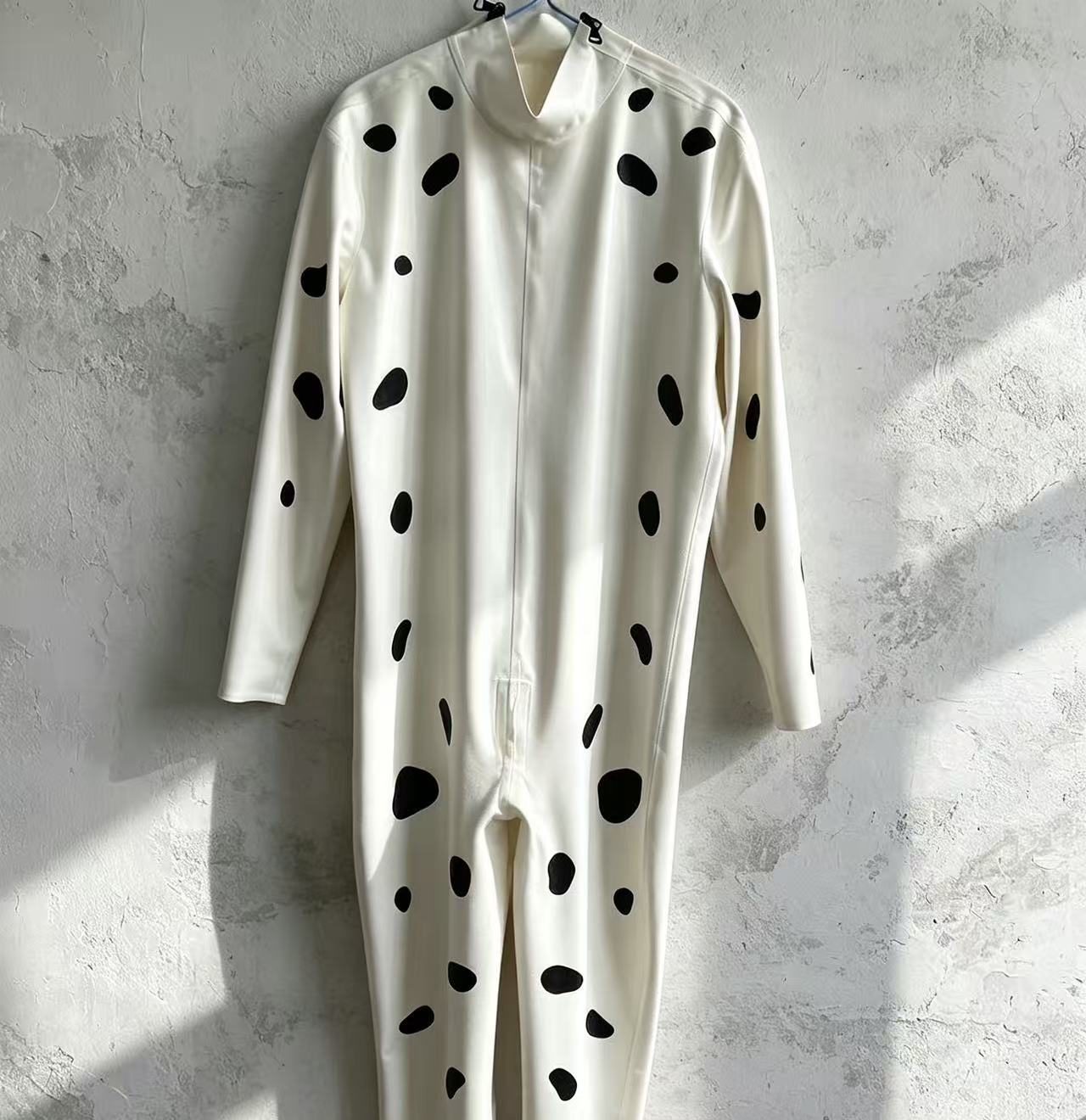 Dalmatian Print Latex Catsuit