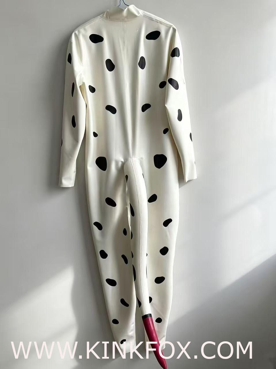 Dalmatian Print Latex Catsuit - Image 3