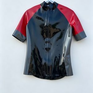 Tri-Color Panel Latex Cycling Outfit