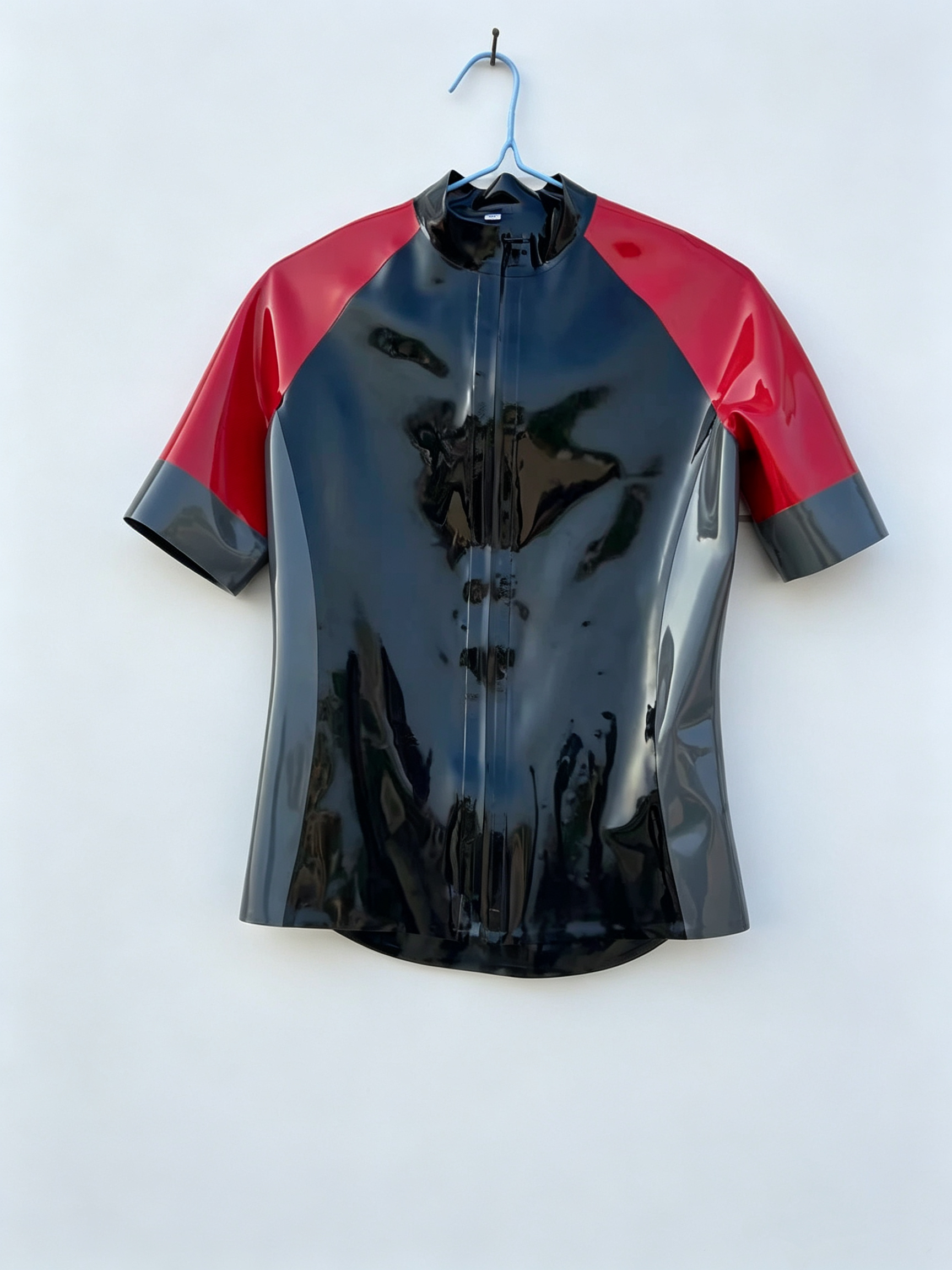 Tri-Color Panel Latex Cycling Outfit