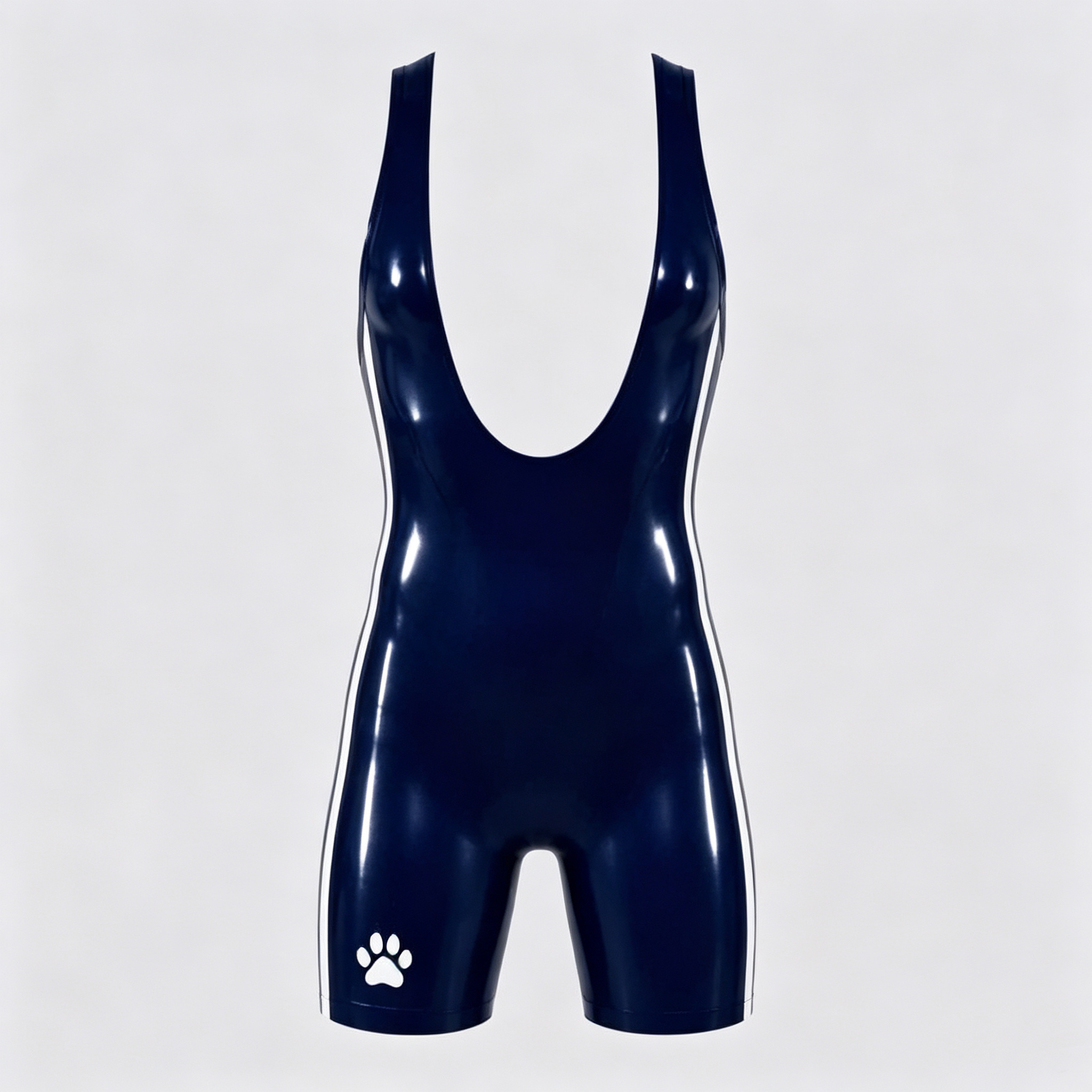 Navy Latex Singlet